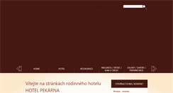 Desktop Screenshot of hotelpekarna.cz