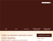 Tablet Screenshot of hotelpekarna.cz
